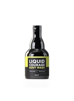 Liquid Courage Body Wash To Hydrate Skin With Aloe Vera Coconut Oil And Jojoba Spheres Citrus And Cedar 14 Oz