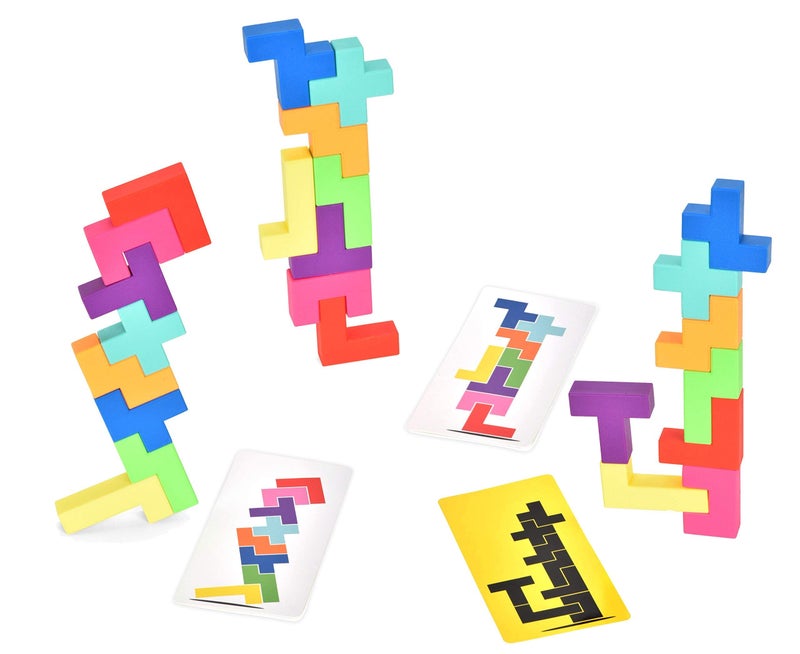 Tenzi BUILDZI by TENZI - The Fast Stacking Building Block Game for The Whole Family - 2 to 4 Players Ages 6 to 96 - Plus Fun Party Games for up to 8 Players - Image 4