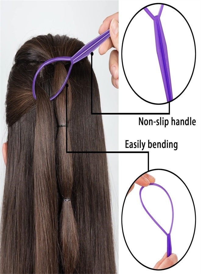 Baby Hair Ties with Hair Loop Styling Tools, 2000pcs Elastic Hair Ties with Organizer Box, Hair Rubber Bands with Hair Tail Tools and Comb, Hair Accessories for Girls Baby - Image 5