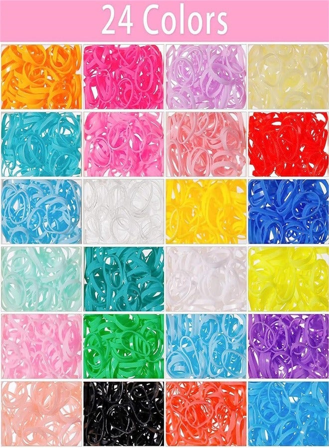 Baby Hair Ties with Hair Loop Styling Tools, 2000pcs Elastic Hair Ties with Organizer Box, Hair Rubber Bands with Hair Tail Tools and Comb, Hair Accessories for Girls Baby - Image 3