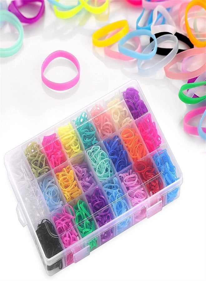Baby Hair Ties with Hair Loop Styling Tools, 2000pcs Elastic Hair Ties with Organizer Box, Hair Rubber Bands with Hair Tail Tools and Comb, Hair Accessories for Girls Baby - Image 4