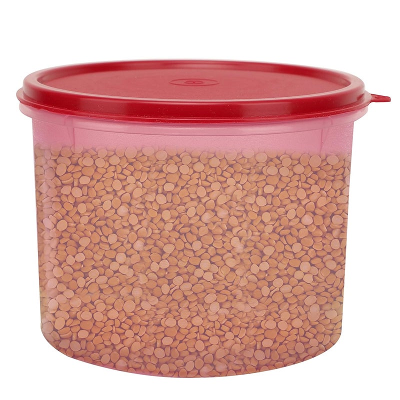 Cutting EDGE Jumbo Round Modular Airtight Container for PulsesFlour Rice Grocery Snacks Spices Stackable BPA Free Food Grade Leak Proof Durable 22 L Pink Set of 1 - Image 2