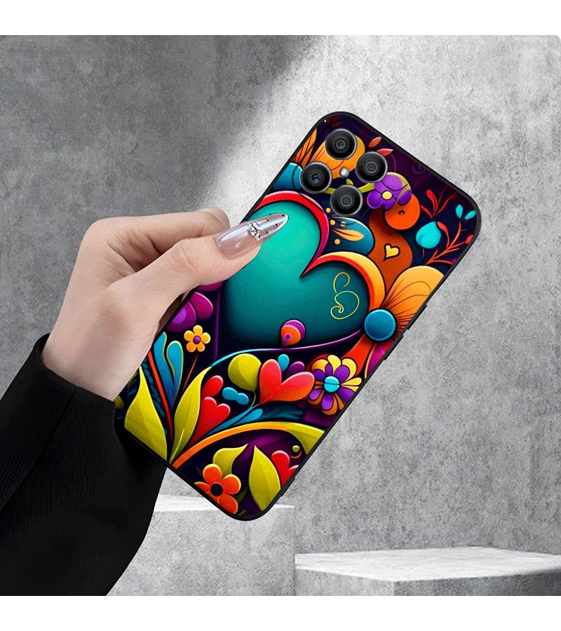 Phone Case Creative Heart Design For Honor X5 X6 X7 X7a X7b X7c X8 X8a X8b X9 X9b X9c X9a Mixed Color 1 Dirt Resistant Shockproof Soft Shell For Magic6 Lite 9 Lite - Image 3