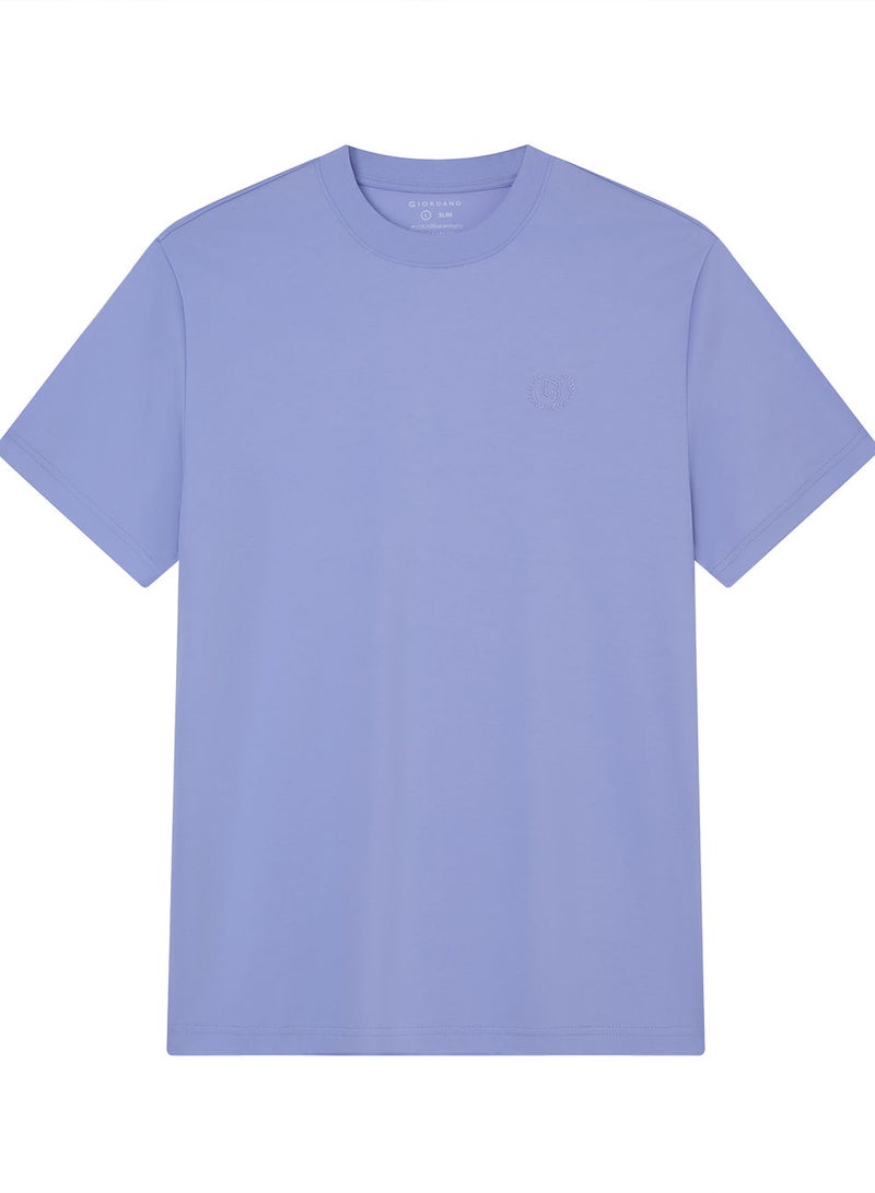 GIORDANO Men's Slim Fit Liquid Touch Cotton Crew Neck Tee - Image 3