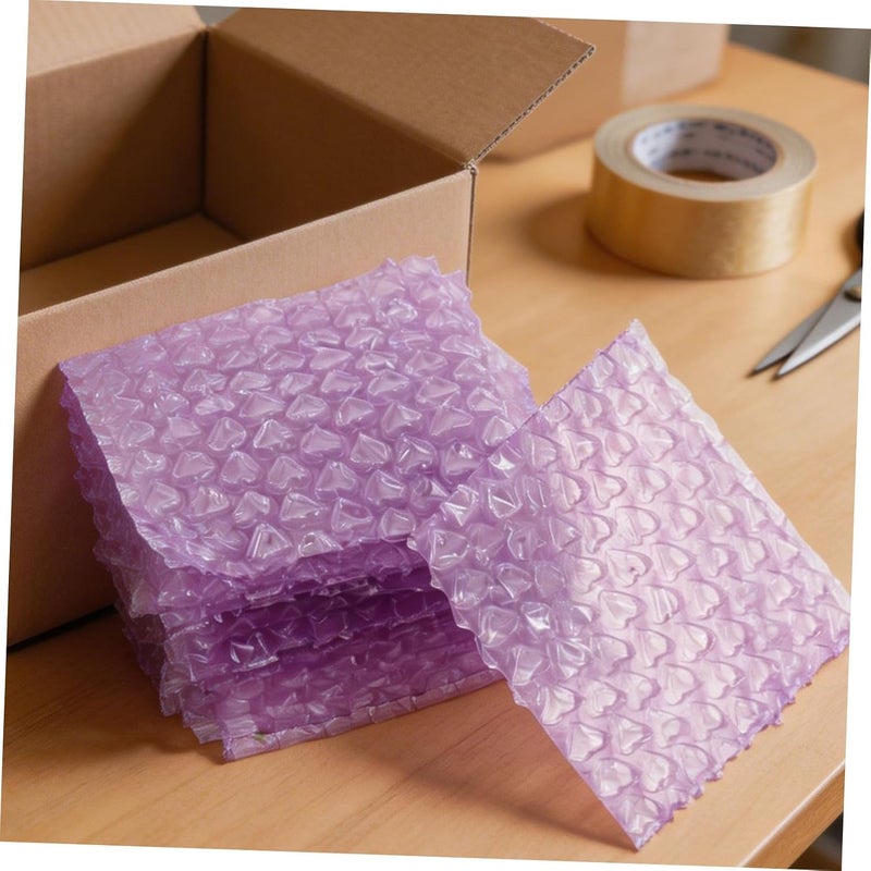 FUOYLOO 50pcs Heart-shaped Bubble Bags Shockproof Pouches for Secure Packaging and Shipping Protection - Image 5