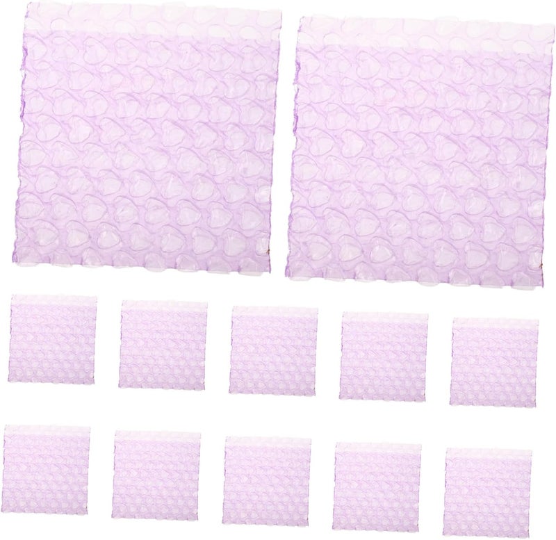 FUOYLOO 50pcs Heart-shaped Bubble Bags Shockproof Pouches for Secure Packaging and Shipping Protection - Image 1