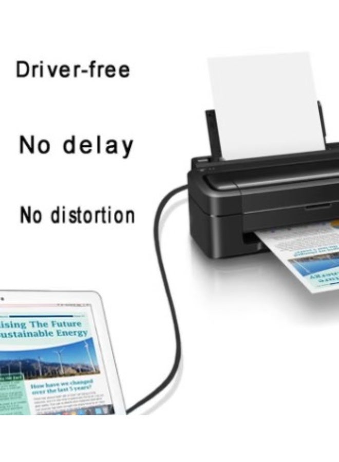 Terabyte USB Printer Cable USB 3.0 Scanner Cord High Speed Compatible for Brother, HP, Canon, Lexmark, Dell, Xerox etc Black 1.5Meter - Image 3