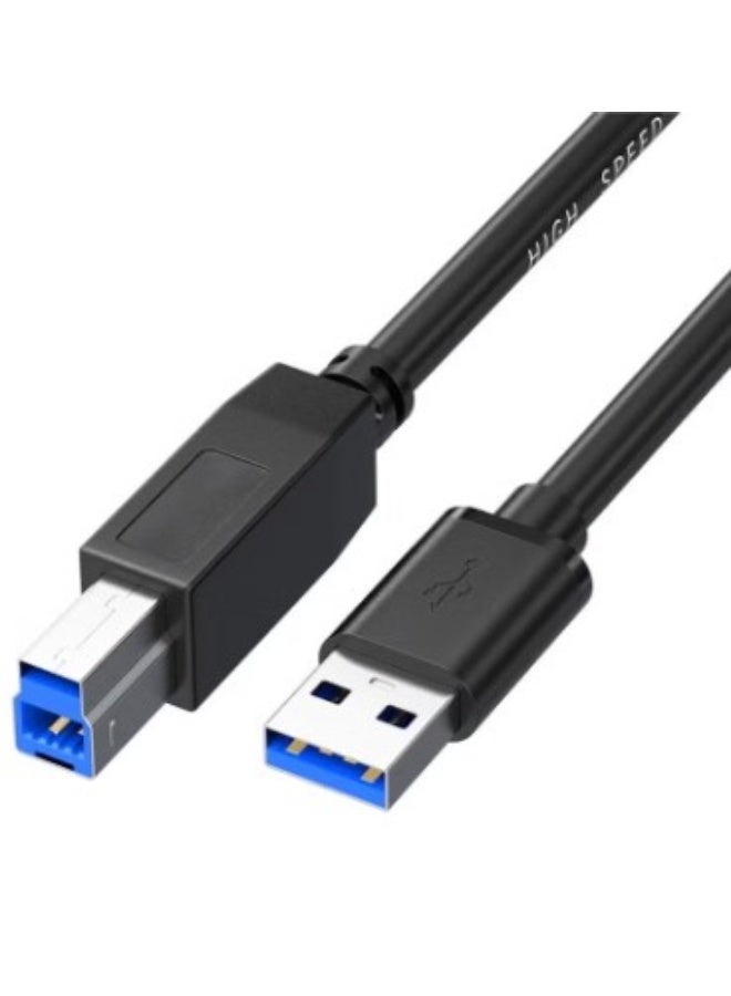 Terabyte USB Printer Cable USB 3.0 Scanner Cord High Speed Compatible for Brother, HP, Canon, Lexmark, Dell, Xerox etc Black 1.5Meter - Image 1
