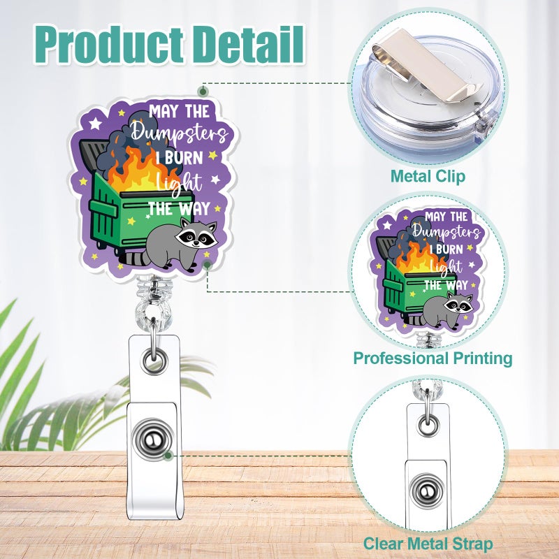 Feifeiya 24 Pcs Funny Badge Reel Nurse Cute Retractable Name ID Clip Badge Holder for Doctor Student Medical Assistant Coworker Work Accessories Bulk Gifts(Fun Style) - Image 3