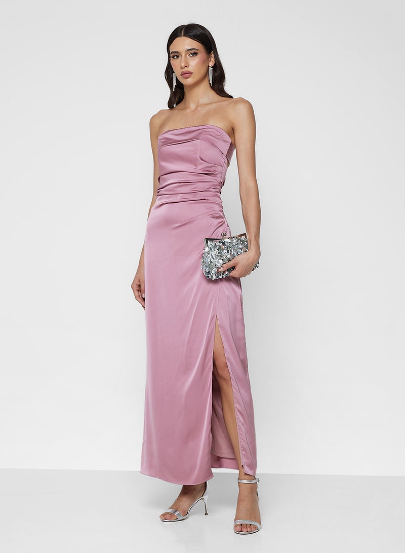 TFNC Off-shoulder Maxi Dress with Back Bow - Image 1