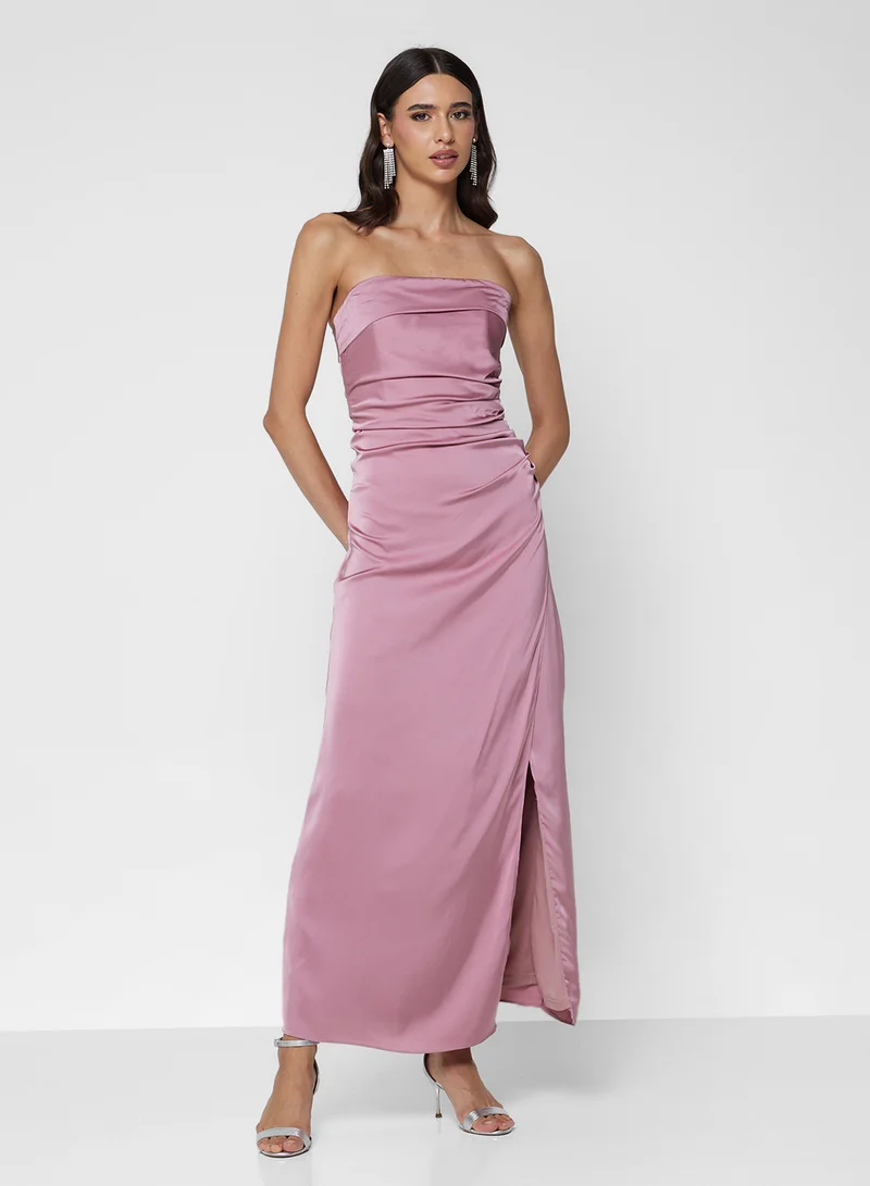 TFNC Off-shoulder Maxi Dress with Back Bow