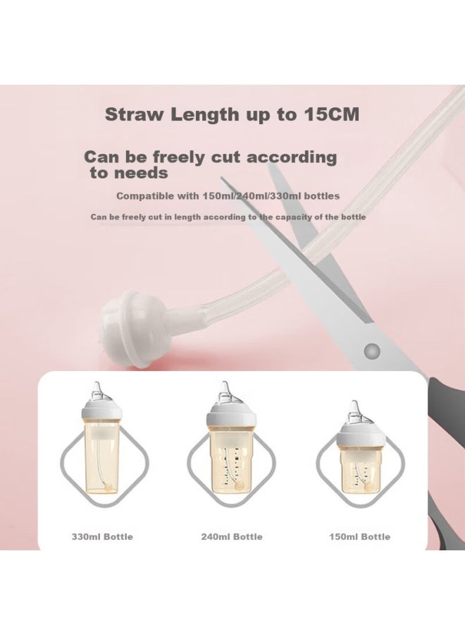 Bao Shi Baoshi Baby Bottle Nipple Accessories, Suitable For Hehe Square Root Gen Wide Diameter Gravity Ball Converter, Internal Embedded Straw, 2 Pieces - Image 3