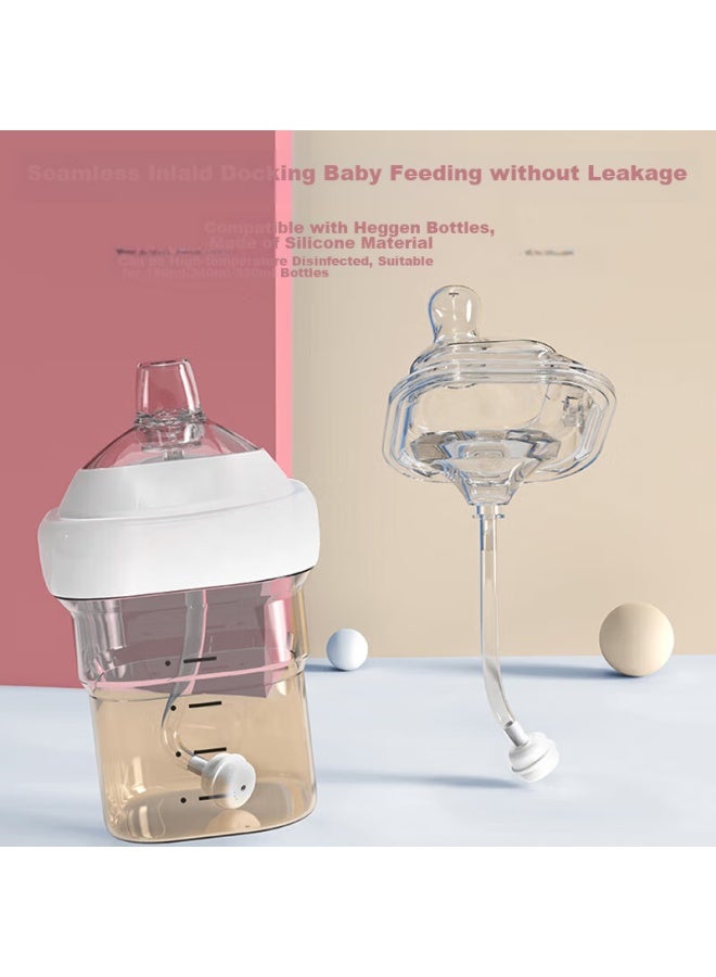 Bao Shi Baoshi Baby Bottle Nipple Accessories, Suitable For Hehe Square Root Gen Wide Diameter Gravity Ball Converter, Internal Embedded Straw, 2 Pieces - Image 4