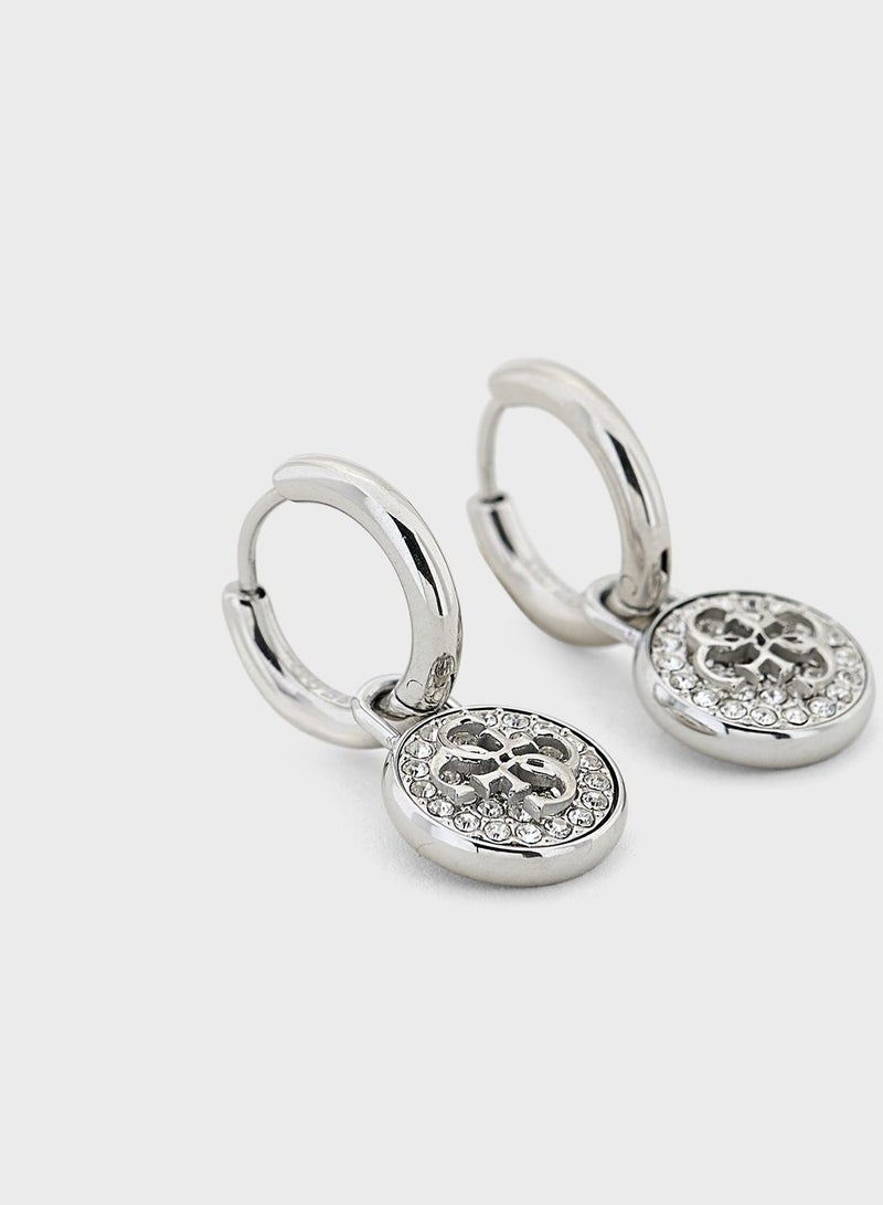 GUESS 4G Huggies Earrings  - Image 2