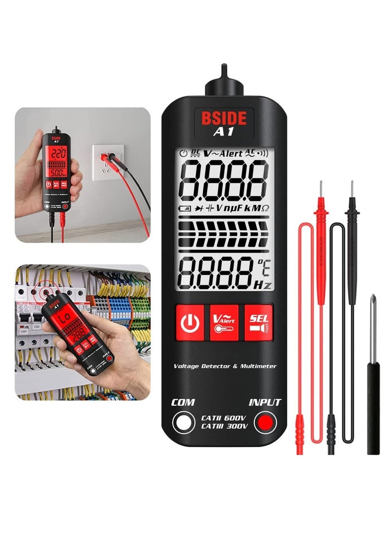 Generic - Automatic Anti-Burn Intelligent Digital Multimeter Zero and Fire Wires Tester Non Voltage Detector Fast Accurately Measures Voltage Current Conductor On/Off Color Ring Resistance - Image 1