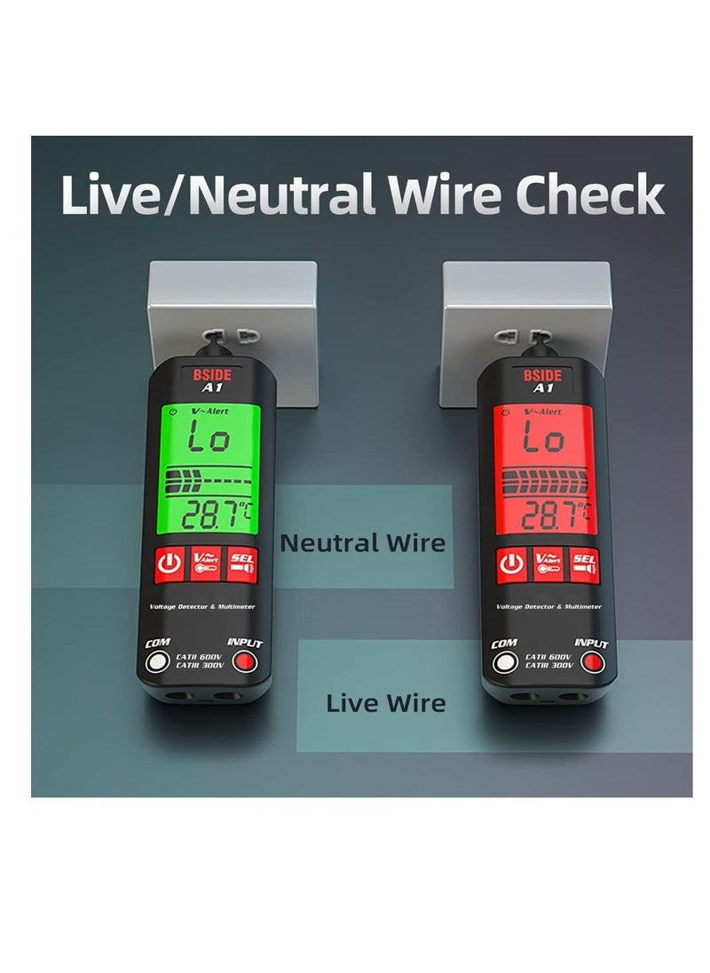 Generic - Automatic Anti-Burn Intelligent Digital Multimeter Zero and Fire Wires Tester Non Voltage Detector Fast Accurately Measures Voltage Current Conductor On/Off Color Ring Resistance - Image 1