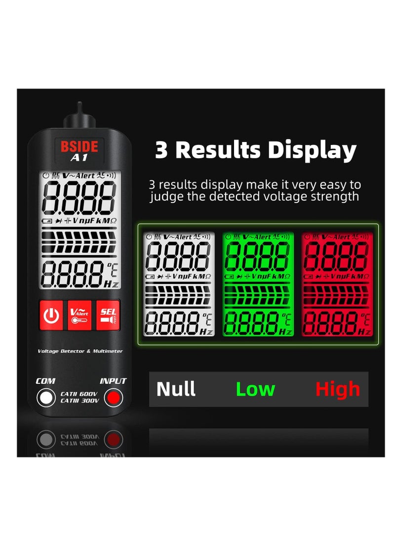 Generic - Automatic Anti-Burn Intelligent Digital Multimeter Zero and Fire Wires Tester Non Voltage Detector Fast Accurately Measures Voltage Current Conductor On/Off Color Ring Resistance - Image 1