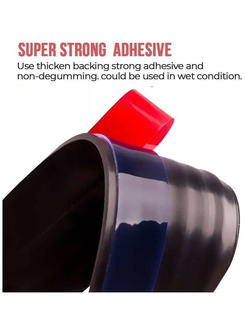 أنمي الإطار السفلي للباب 6 سم ، مانع تسرب العتبة ، عزل الغبار والصوت ، 6-120 سم (العرض-الطول) ، أسود - Image 3