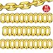 Virtue morals Foil Chain Balloons Jumbo Chain Balloons for 80s 90s Party Decorations Giant Balloon Chain Balloons Gold Gold 16 inch - Image 4
