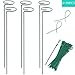 RAIKEDR RAIKEDR Plant Stake Support - 6 Pack, Garden Single Stem Support Stake Plant Cage Support Rings, Single Stem Plant  - Image 2