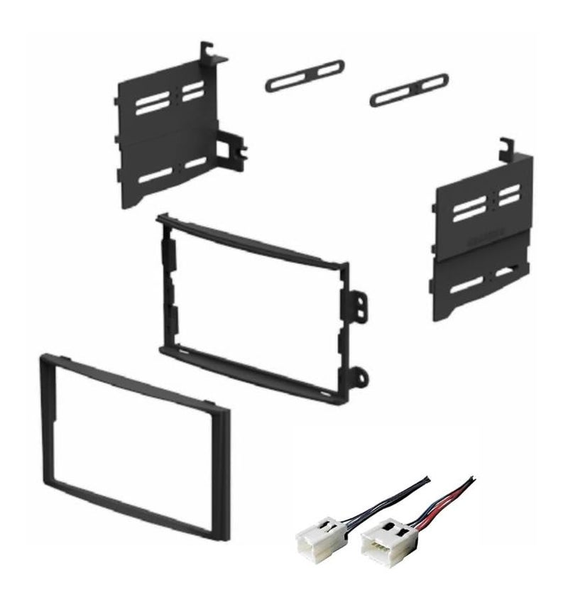 ASC Audio ASC Car Stereo Dash Install Kit and Wire Harness for Installing a Double Din Aftermarket Radio -Made for Nissan: 2003 2004 2005 350z - Image 3