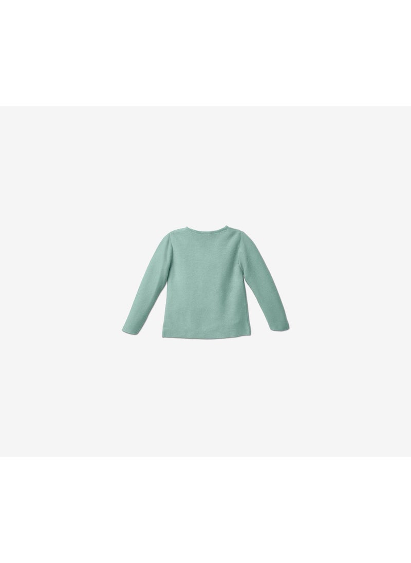 Tchibo Toddler Girls Wrap Jacket, Green  - Image 3