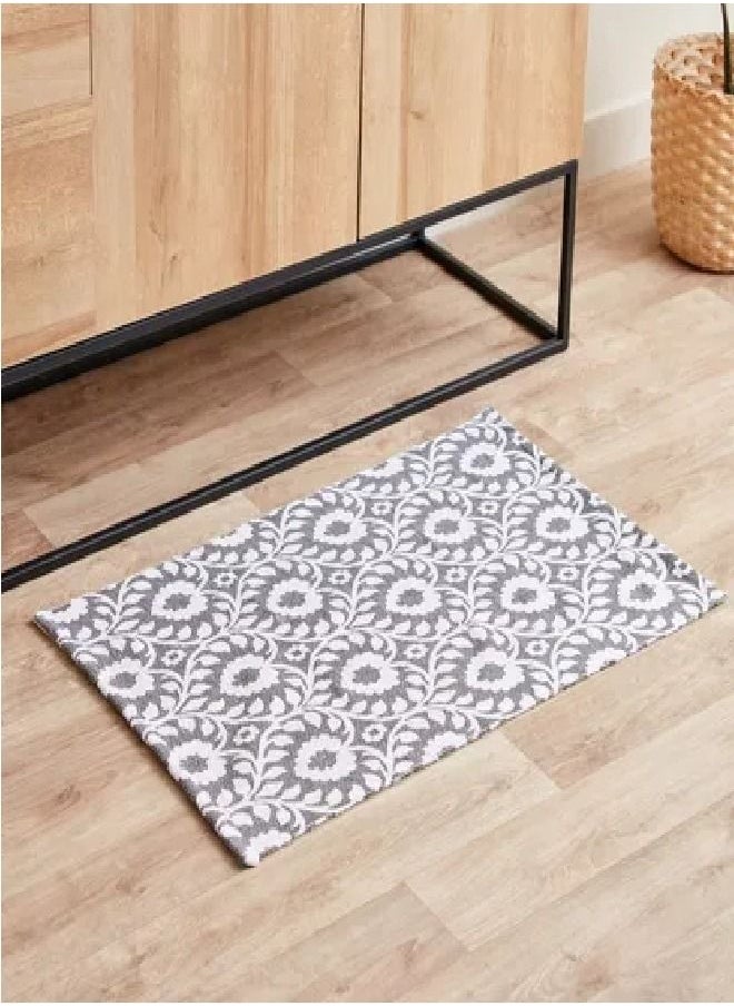 Home Box - Nomadic Delilah Printed Cotton Dhurrie - 50x80 cm - Image 1