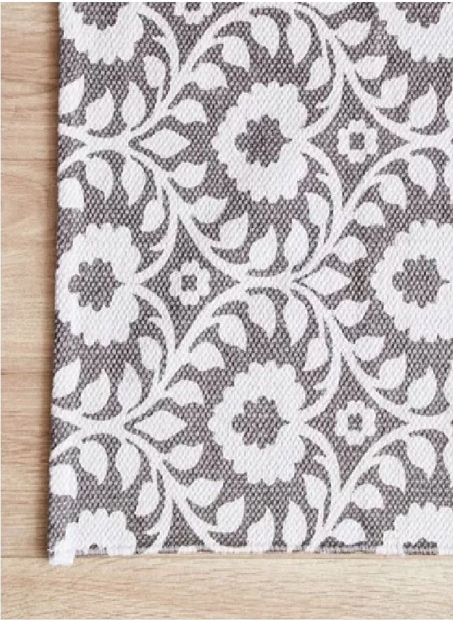Home Box - Nomadic Delilah Printed Cotton Dhurrie - 50x80 cm - Image 1