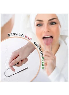 Bukela 2 Pcs Tongue Scraper Reusable Tongue Cleaner For Cleaning the Mouth and Reducing Bad Breath  - Image 3