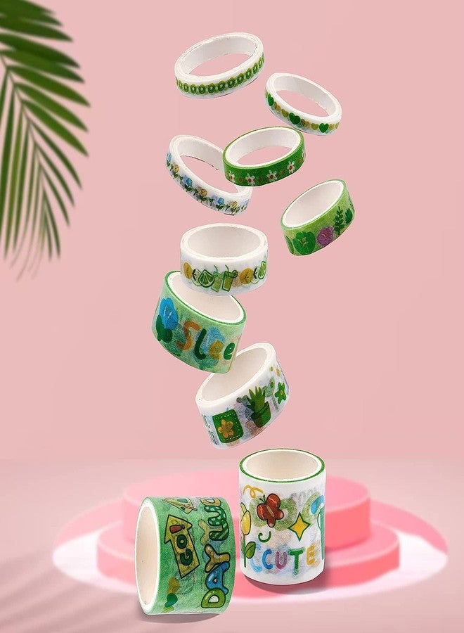 Dkriva® Washi Masking Tape Set – Decorative Paper Tapes, Adhesive Notebook Stickers for Crafting, Scrapbooking, Journaling & DIY Projects (Fruit Washi Tape) - Image 4