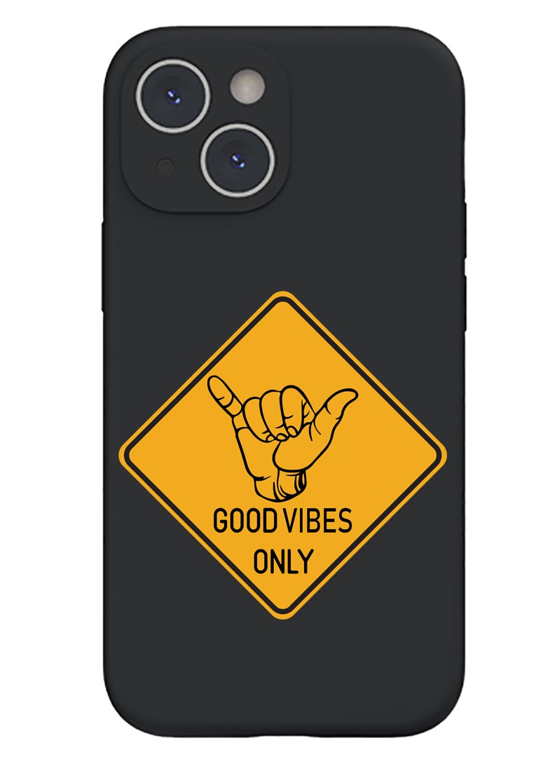 Theodor Protective Slim Fit Case Liquid Silicone Cover with Full Body Protection Anti-Scratch Shockproof Case For iPhone 13 Black  - Guard your heart above all else copy - Image 1