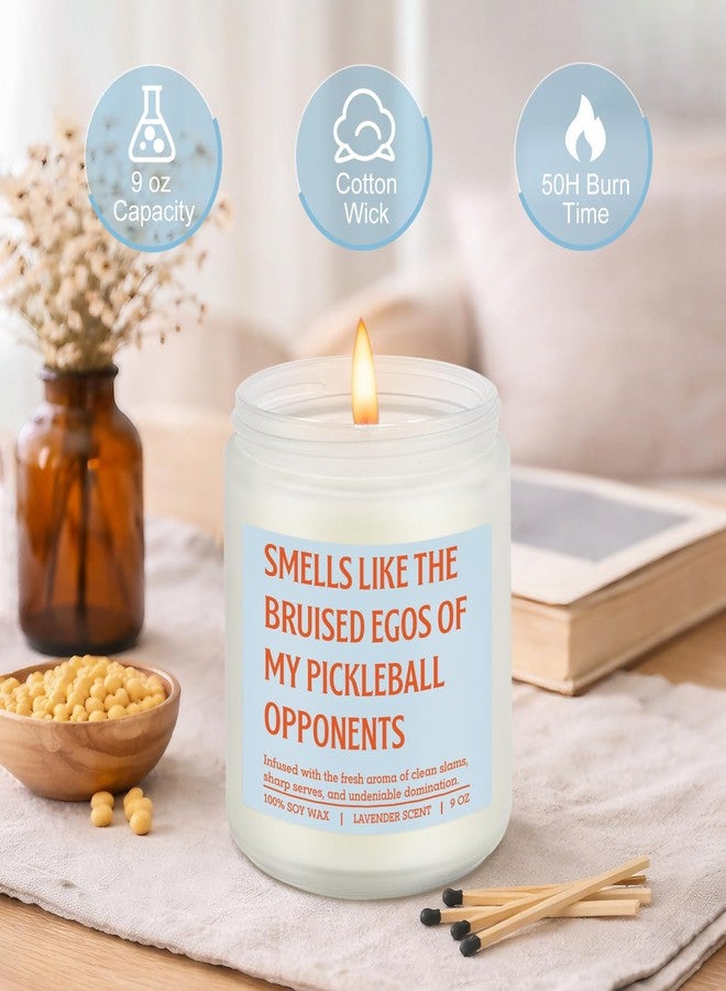 LEADO Candle - Gifts for Pickleball Lovers, Players, Pickleball Gifts for Men, Women - Cool Fathers Day, Birthday Present for Pickle Ball Dad, Mom, Friend, Husband, Wife - Pickle Ball Accessories - Image 3