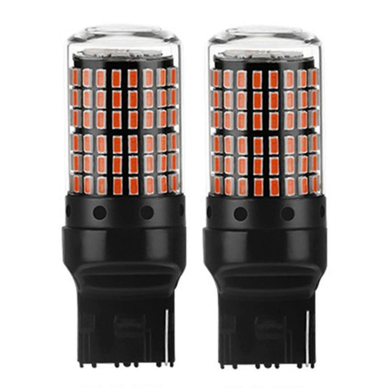 2pcs Car Led Bulbs 7440 P27-7w T20 Led P27w Canbus Lamp Red - Image 1