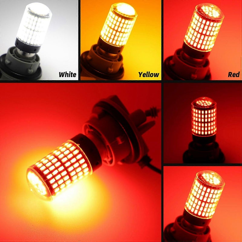 2pcs Car Led Bulbs 7440 P27-7w T20 Led P27w Canbus Lamp Red - Image 4