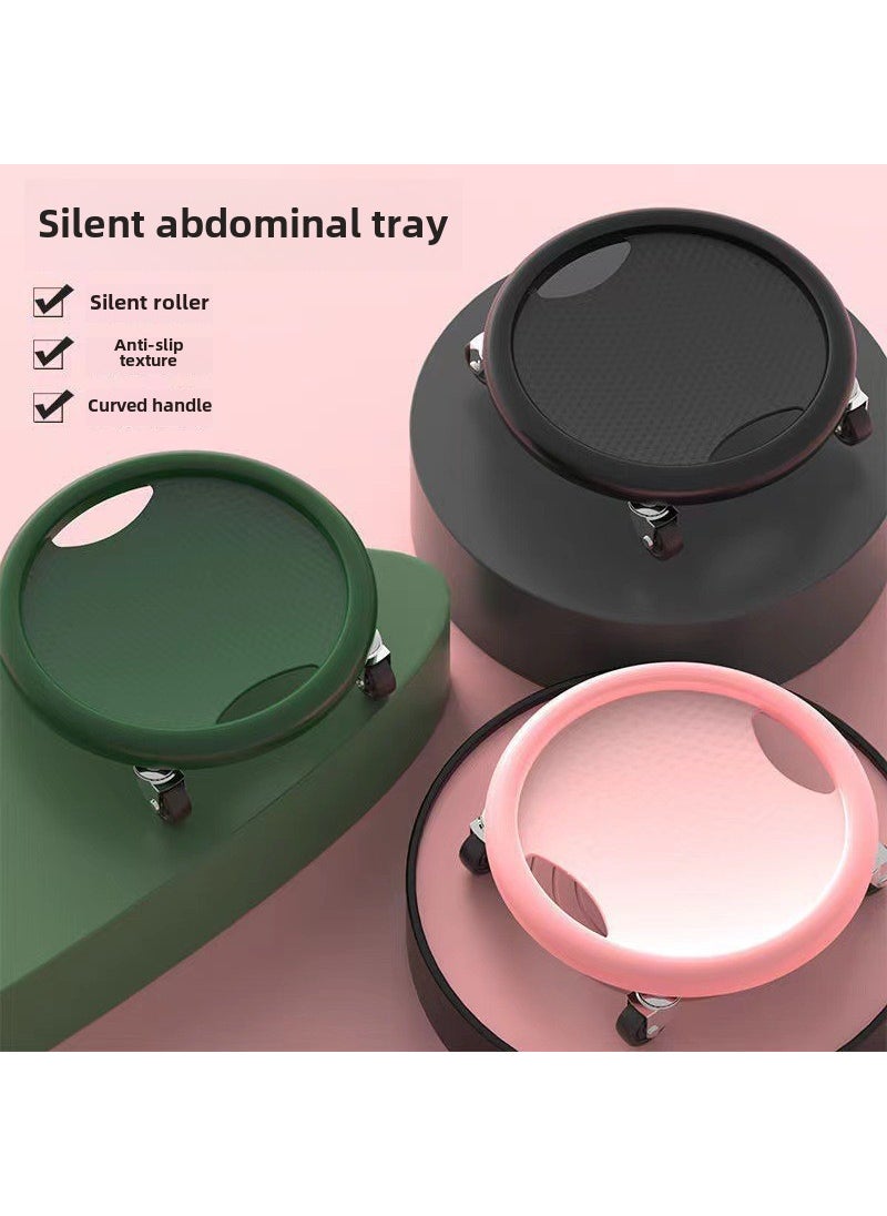 Generic Multi-Function Silent Ab Slider Wheel Black + Kneeling Pad 