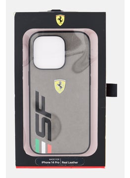 Scuderia Ferrari Iphone 14 Pro Brand Logo Leather Protective Case  - Image 2