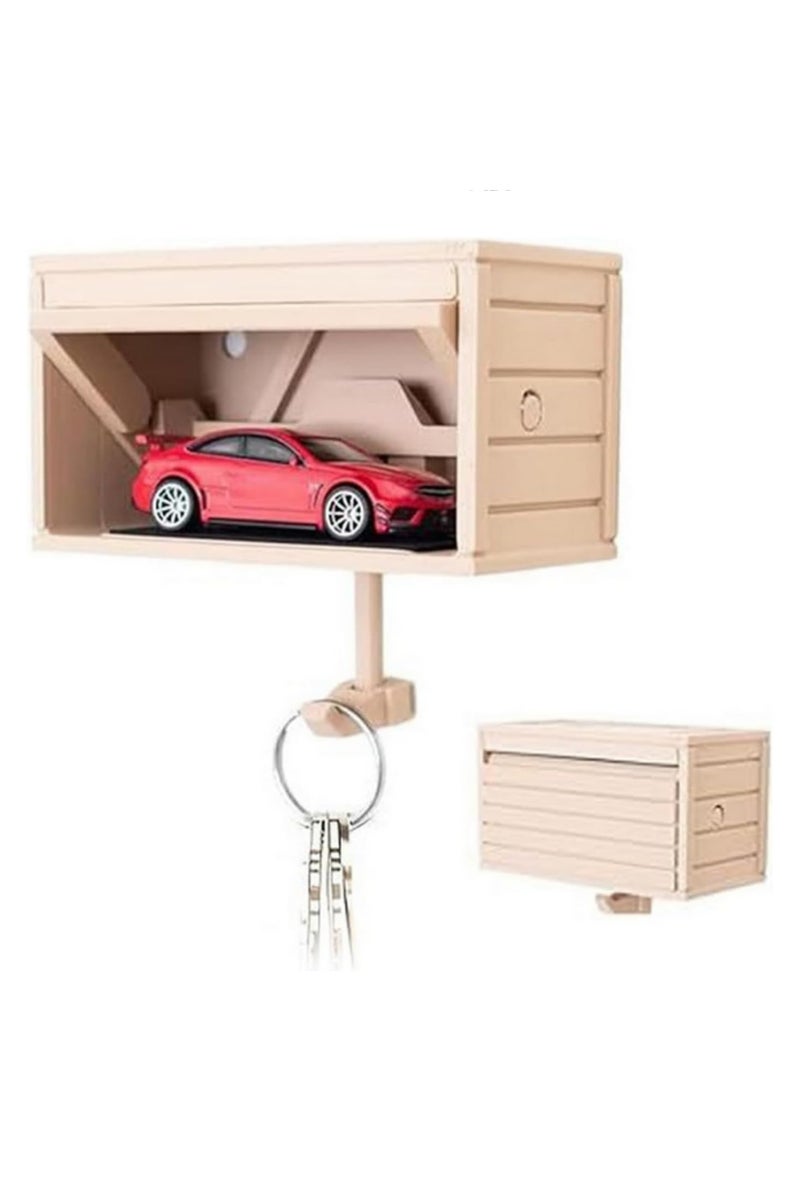 "حامل مفتاح سيارة مطبوع ثلاثي الأبعاد مع باب متحرك - حائط متعدد الوظائف، رف مفاتيح مضحك، منظّم مفاتيح ممتع، زينة مدخل المنزل، شماعة ديكور للممرات والمكاتب وغرف النوم" - Image 1