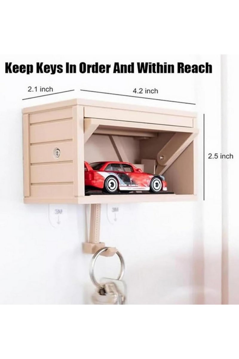 "حامل مفتاح سيارة مطبوع ثلاثي الأبعاد مع باب متحرك - حائط متعدد الوظائف، رف مفاتيح مضحك، منظّم مفاتيح ممتع، زينة مدخل المنزل، شماعة ديكور للممرات والمكاتب وغرف النوم" - Image 5