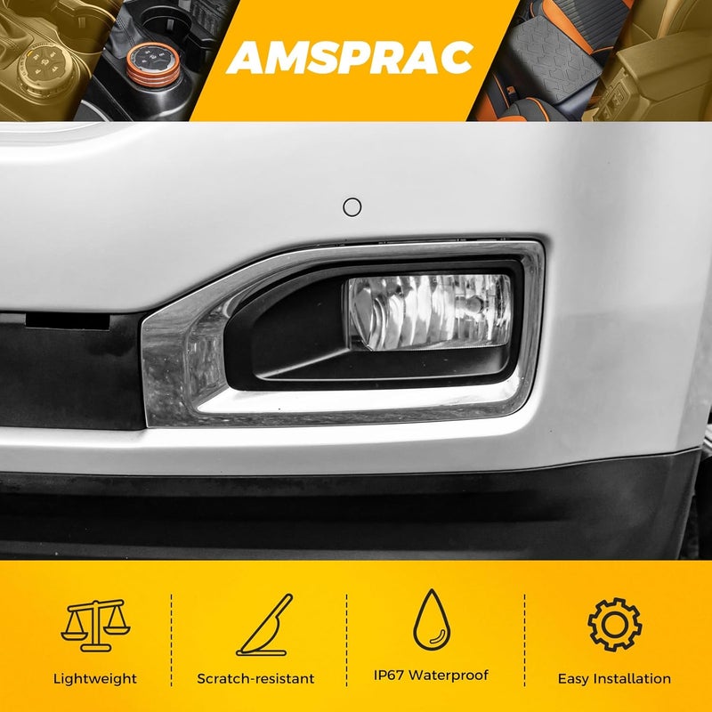 AMSPRAC Chrome Fog Light Covers for GMC Yukon/Yukon XL (2015-2020) - Left Side - Image 3