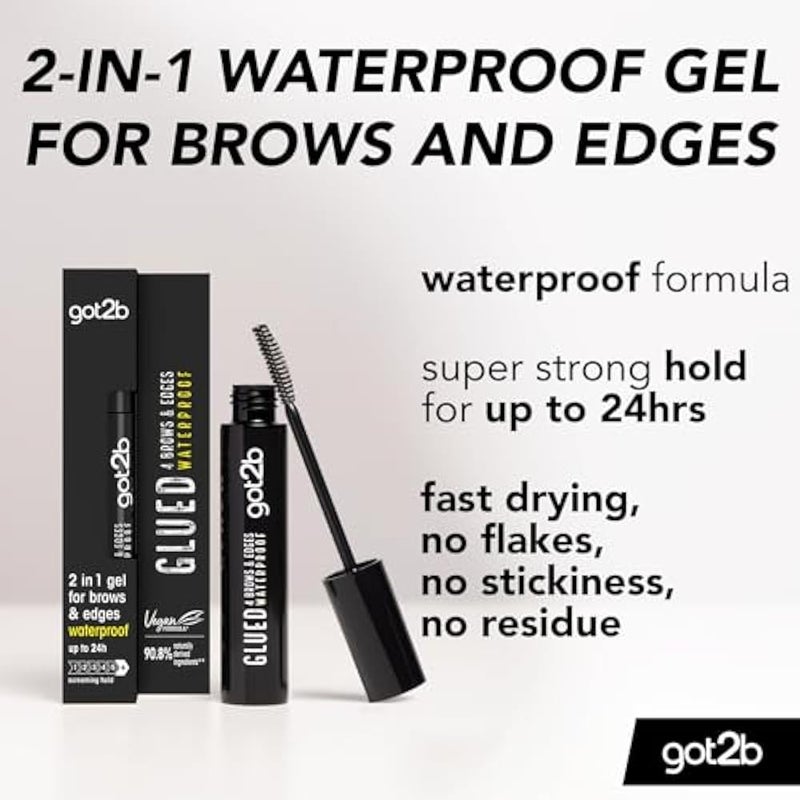 got2b glued for Brows & Edges eyebrow gel, vegan waterproof eyebrow gel, fast drying with no residue or stickiness 16ml - Image 1