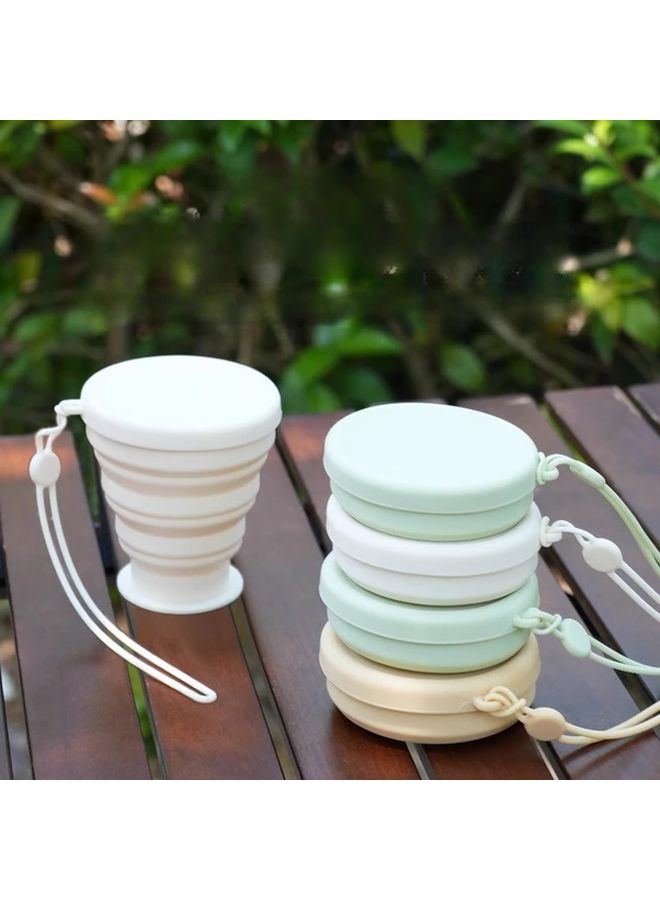 Green Silicone Collapsible Travel Cup Hand Washable Foldable Food Grade Temperature Range 40C to 230C - Image 1