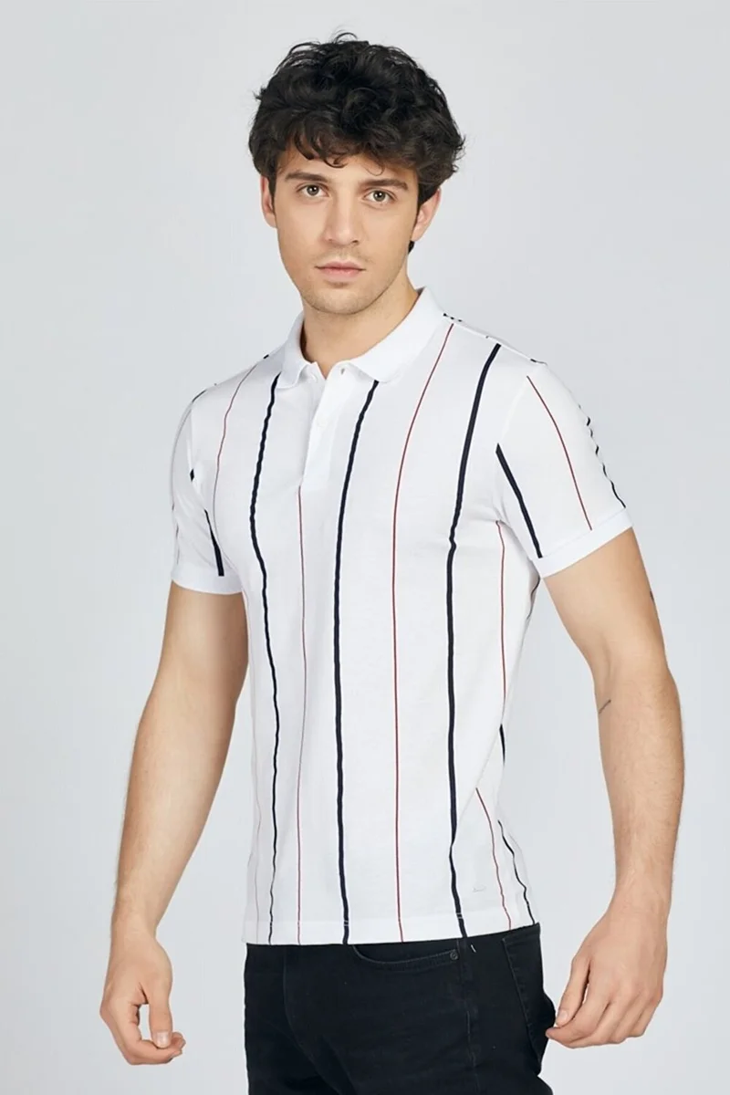 لوفت Men's Polo Neck T-Shirt LF2020238 LF2020238015