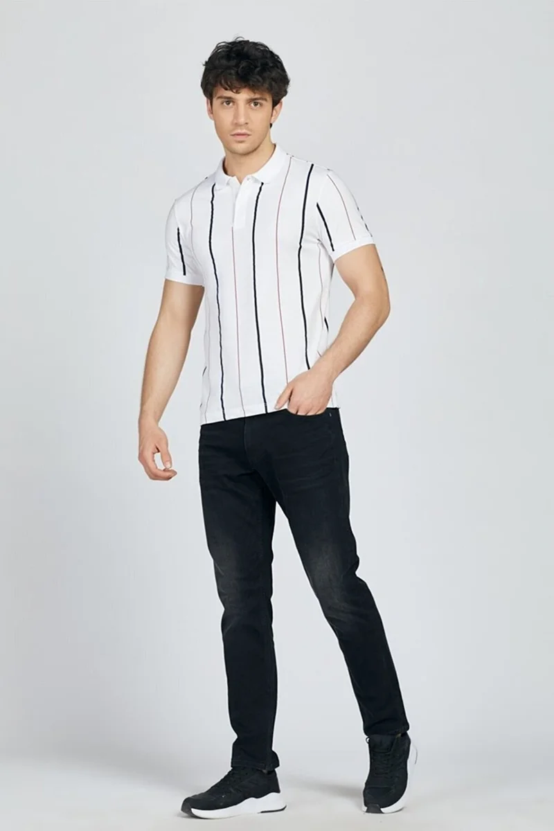 لوفت Men's Polo Neck T-Shirt LF2020238 LF2020238015
