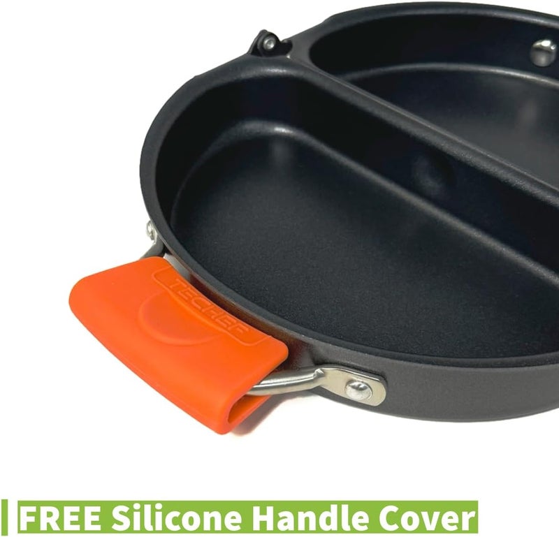 Techef - Frittata and Omelette Pan, Nonstick Double Sided Folding Egg Pan, Made in Korea (PFOA Free) (Black) - Image 4
