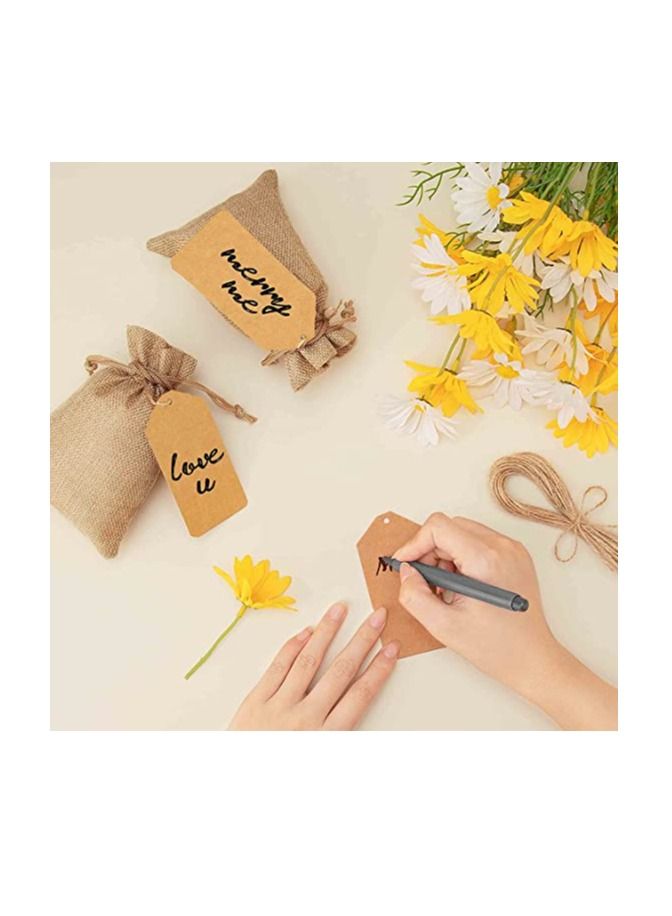 Burlap Drawstring reusable 10pcs of Gift Bags Candy Bags for Party Favors Supplies 17 x 23cm / 7 "x 9"