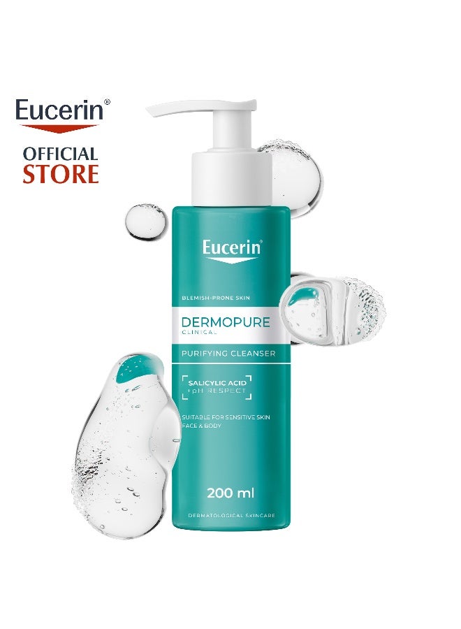 Eucerin Dermo Purifyer Cleansing Gel Pump Green 200ml - Image 1