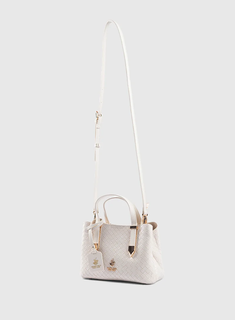 BEVERLY HILLS POLO CLUB Braided Tote Bag