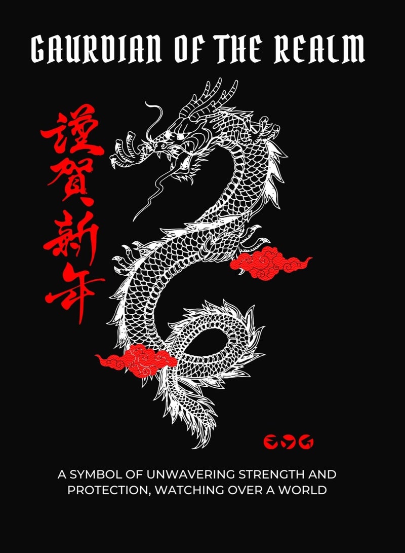 TAG OUT Dragon Print Oversized T Shirt  - Image 4