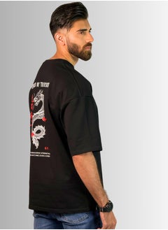 TAG OUT Dragon Print Oversized T Shirt  - Image 3