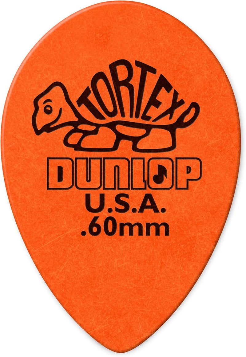 Dunlop Tortex® Small Tear Drop Guitar Picks - Orange .60mm, 36 Count - Image 1